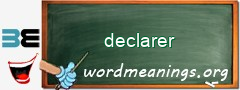 WordMeaning blackboard for declarer